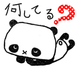 Cute and clumsy panda sticker #9190972