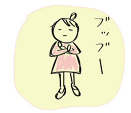 Girl of surreal everyday sticker #9192073