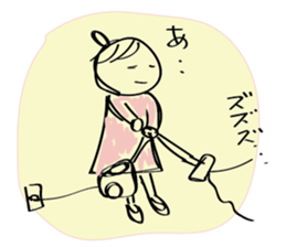 Girl of surreal everyday sticker #9192091