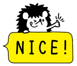 Chick-kun of hedgehog sticker #9192310