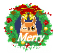 Cute horned owl more cute version sticker #9192366