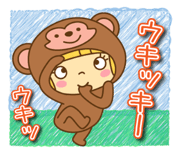 Fashionable women of winter and spring sticker #9192496