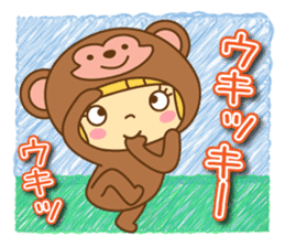 Fashionable women of winter and spring sticker #9192496