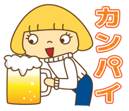 Fashionable women of winter and spring sticker #9192503