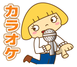 Fashionable women of winter and spring sticker #9192504