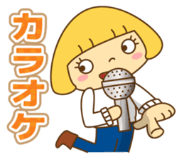 Fashionable women of winter and spring sticker #9192504