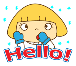 Fashionable women of winter and spring sticker #9192509