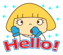 Fashionable women of winter and spring sticker #9192509