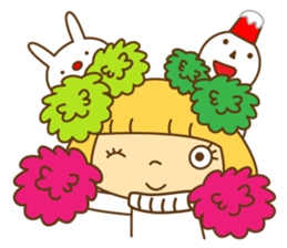 Fashionable women of winter and spring sticker #9192519