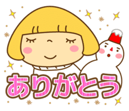 Fashionable women of winter and spring sticker #9192528