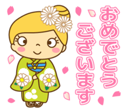 Fashionable women of winter and spring sticker #9192534