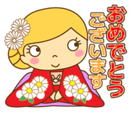 Fashionable women of winter and spring sticker #9192535