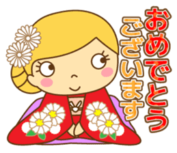 Fashionable women of winter and spring sticker #9192535