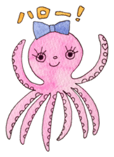 An Octopus girl Q chan sticker #9192576