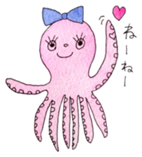 An Octopus girl Q chan sticker #9192577