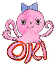 An Octopus girl Q chan sticker #9192581