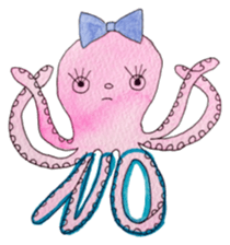 An Octopus girl Q chan sticker #9192582