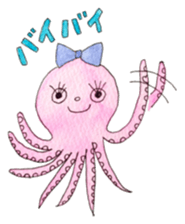 An Octopus girl Q chan sticker #9192584