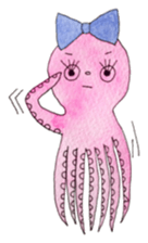 An Octopus girl Q chan sticker #9192587