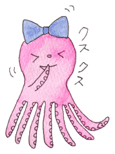 An Octopus girl Q chan sticker #9192589