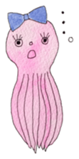 An Octopus girl Q chan sticker #9192593