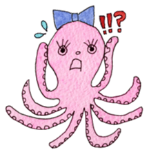 An Octopus girl Q chan sticker #9192595