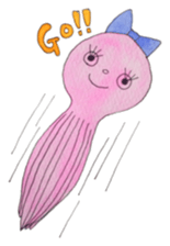 An Octopus girl Q chan sticker #9192599