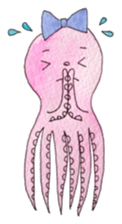 An Octopus girl Q chan sticker #9192602