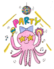 An Octopus girl Q chan sticker #9192605