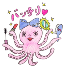 An Octopus girl Q chan sticker #9192607