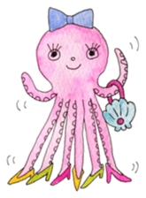 An Octopus girl Q chan sticker #9192608