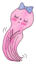 An Octopus girl Q chan sticker #9192610