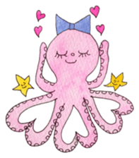 An Octopus girl Q chan sticker #9192611