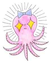 An Octopus girl Q chan sticker #9192613