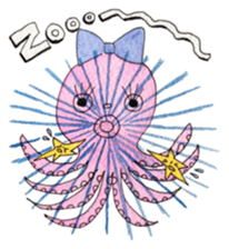 An Octopus girl Q chan sticker #9192614