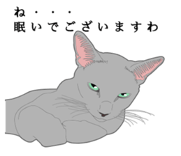 Rial system young lady cat sticker #9193223