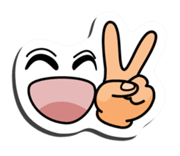 I express it with a face 2 sticker #9193657