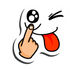 I express it with a face 2 sticker #9193658