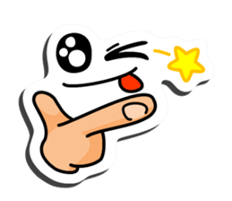 I express it with a face 2 sticker #9193659