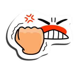 I express it with a face 2 sticker #9193661