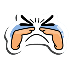 I express it with a face 2 sticker #9193662