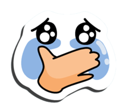 I express it with a face 2 sticker #9193663