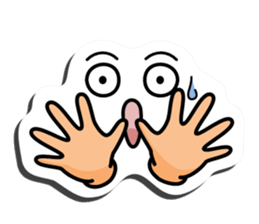 I express it with a face 2 sticker #9193664