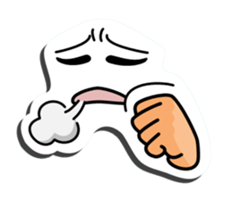 I express it with a face 2 sticker #9193665