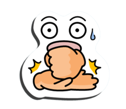 I express it with a face 2 sticker #9193669