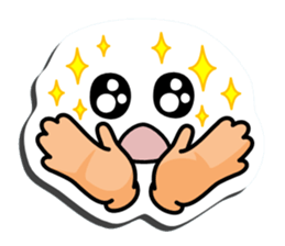 I express it with a face 2 sticker #9193670