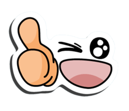 I express it with a face 2 sticker #9193673