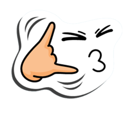 I express it with a face 2 sticker #9193677