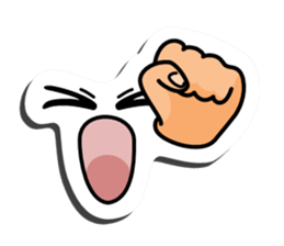 I express it with a face 2 sticker #9193678