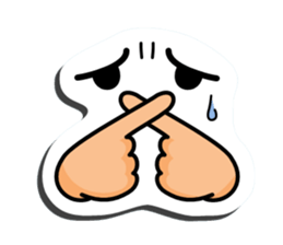 I express it with a face 2 sticker #9193679